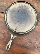 Griswold’s Erie #7 Cast Iron Skillet in HTF Nickel Finish picture