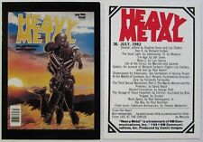Heavy Metal Magazine Covers 1991 trading card singles, as low as 90 cents each picture