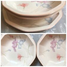 Three-piece set of Vintage Mikasa Magic Moods: Two Soup Bowls, One Salad Plate picture