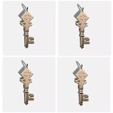 4x CHARLOTTE TILBURY Decorative Key Ornament for Keychain Collectible Rose Gold picture