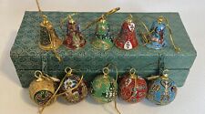 Oriental Treasures Cloisonne Ornaments set of 8 by D. S. STARR. picture