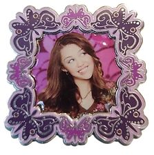 Disney Pin 61131 Hannah Montana Miley Cyrus 2008 Pink Photo Frame Butterflies picture
