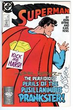 Superman #16 Autographed by John Byrne & Karl Kesel, Near Mint Minus Condition picture