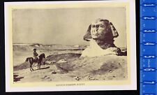 NAPOLEON BONAPARTE IN EGYPT AT THE FEET OF THE SPHINX -1901 Print picture