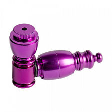 Metal Hand Smoking Pipe Anodized Aluminum 2-3/8IN - violet; assembled in the USA picture