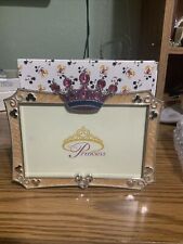 Disney Parks Princess Jeweled Tiara/Crown 4x6 Picture Photo Frame Landscape Ears picture