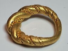 Museum quality Ancient Viking 24K Gold Ring - Circa 9th/11th Century AD picture