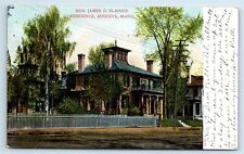 Postcard Hon James G Blaine's Residence, Augusta, Maine 1906 H158 picture