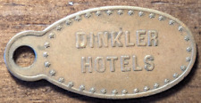 Atlanta Georgia GA Dinkler Hotels Scarce Brass Charge Credit Card Coin Tag Token picture
