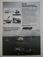 5/1975 PUB MBB BO 105 POLICE OFFSHORE PHI PELOPS NORTH SCOTTISH HELICOPTER AD picture