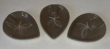 Winfield Pottery MCM Lot Of Three Individual Teardrop Desert Dawn Ashtrays picture