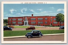 Postcard - Anderson, South Carolina - Junior High School - circa 1930s/40s (Q33) picture