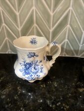Vintage Blue On White Fine Bone China Footed Teacup By Allyn Nelson picture