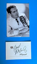 FRED WARING (Bandleader, Radio / Television)  Hand Autographed Signed Card MINT picture