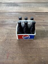 Vintage Mini Pepsi Bottles 6 Pack Carrier Collectible picture