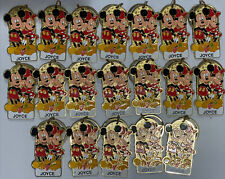 LOT OF 19 Disneyland Personalized Keychain Mickey Minnie Pluto for 