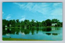 Lake City FL-Florida, Lake Isabella, Home Along Shore, Vintage Souvenir Postcard picture