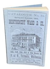 ANTIQUE 1875 CATALOGUE NO. 13 MONTGOMERY WARD & CO DRY GOODS CLOTHING HATS ETC. picture