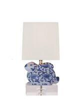 Petite Bunny Porcelain Lamp in Blue and White picture