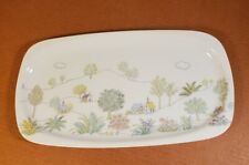 Japanese Sushi Platter With Calming Country Scene Houses Trees Flowers 13