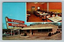 LaFollette TN-Tennessee Colonial Restaurant Antique Vintage Souvenir Postcard picture