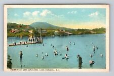 Lake Junaluska NC-North Carolina, Swimming at Lake Junaluska, Vintage Postcard picture