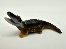 Bug House ALLIGATOR 2” Long Bone China Figurine Japan Miniature Alligator  picture