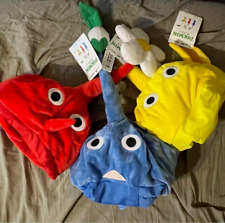 Pikmin Cosplay Hat Set of 3 Taito Prize Yellow Blue Red COMPLETE Nintendo NEW picture