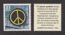 1960's PEACE SYMBOL - U.S. POSTAGE STAMP - MINT CONDITION picture