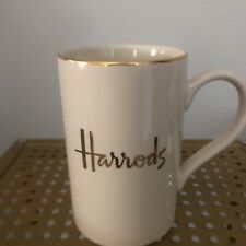 1 Harrods Gold Logo Fine Bone China Coffee Tea Mug Cup Knightsbridge picture