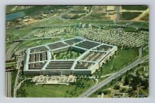 Arlington VA-Virginia, Aerial View Pentagon Building, Antique Vintage Postcard picture