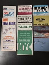 Lot of 7 New York Central and Penn Central timetables 1961-1968 picture