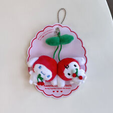 12CM Cherry Hello Kitty Plush Pendant Cute Backpack Pendant Bag Key Chain Gifts picture