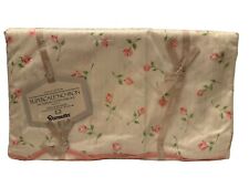 Vintage Wamsutta Regency Rose Supercale No Iron Twin Flat Sheet Cottage Floral￼ picture