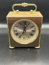 Small Vintage Brass Linden Alarm Clock - Good Working Condition picture