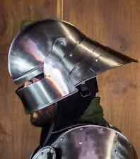 18 Gauge Steel Handmade Hansel German Sallet Helmet Authentic Medieval Gift picture