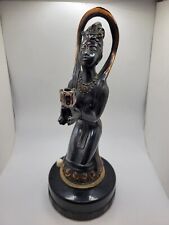 Vintage Kneeling Nude Maiden Bronze Statue Table Lighter RONY Corporation Rare picture