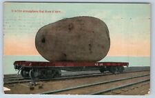 Postcard Exaggerated Potato Train Flatcar It is the Atmosphere Idaho  picture