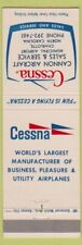 Matchbook Cover - Cessna Airplanes Cannon Sales Charlotte N picture