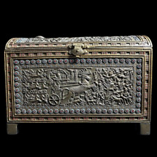 RARE ANCIENT EGYPTIAN ANTIQUES Box Jewellery Treasure for King Tutankhamun BC picture