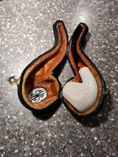 SMS Handcarved Block Meerschaum Pipe  Made In Turkey picture