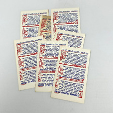 1940s Postcard The Marines' Hymn (Lot of 5) From the Halls of Monetezuma... VTG picture