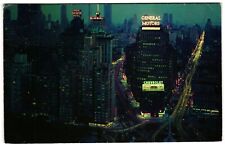 Columbus Circle New York City NY General Motors Building Sheraton Postcard picture