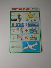 Premiair Airbus A300 400-051 Merco Safety Card picture