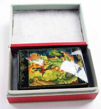 Vintage Hand Painted Signed Russian Lacquer Box - RB71 picture