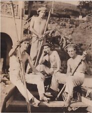 RICHARD HALLIBURTON * DEVIL'S ISLAND French Convicts * Rare 1914 VINTAGE photo picture
