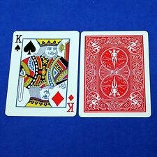 King Spades / Diamonds - Mashup - OFFICIAL - Red Back Bicycle Gaff Playing Card picture