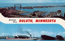 1966 Duluth Minnesota MN Greetings From Larger Not Large Letter Chrome Postcard picture