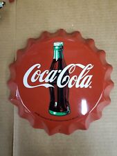 Vintage Coca cola Bottle Cap Sign A picture