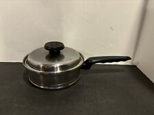 Vintage Lifetime Cookware Stainless Steel T304cc Sauce Pan Pot And Lid  1 1/2 Qt picture